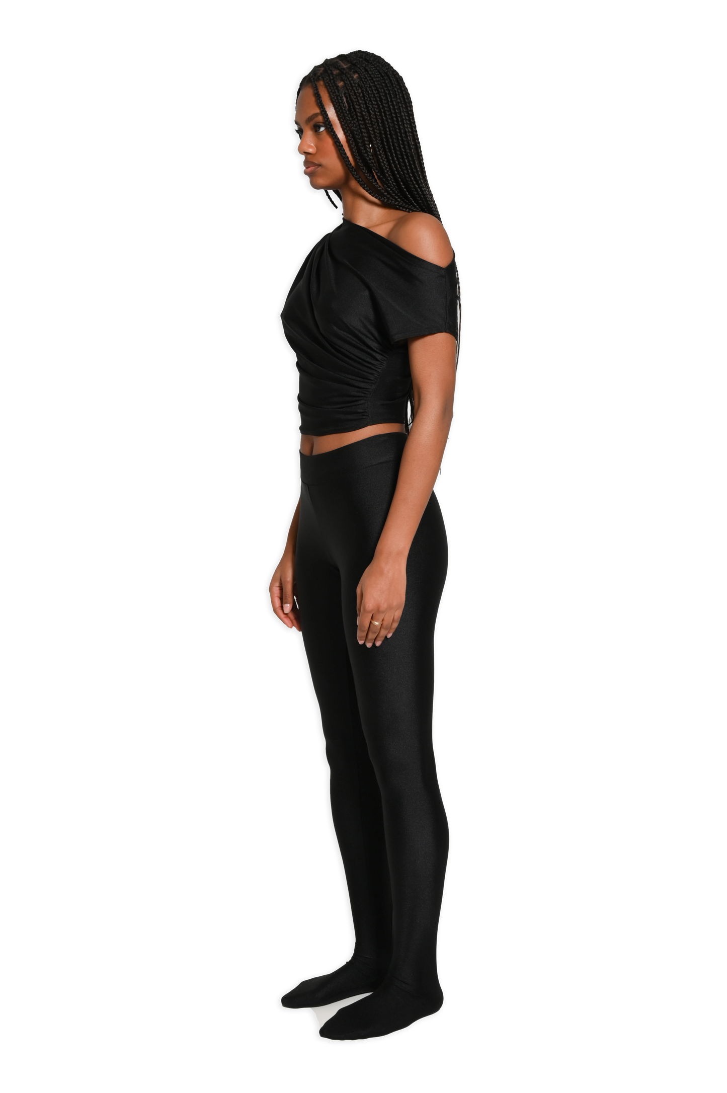 FAYE TOP + ROSE LEGGINGS SET (ONYX)